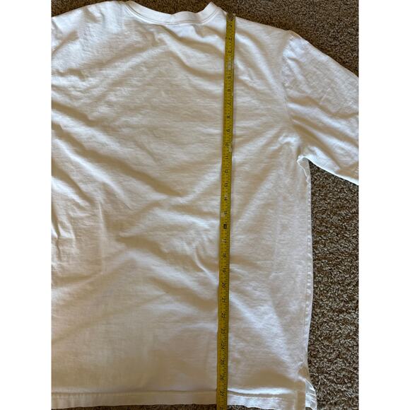 Vintage Land’s End USA Made Rhino Artwork White Large T-Shirt - Picture 9 of 9